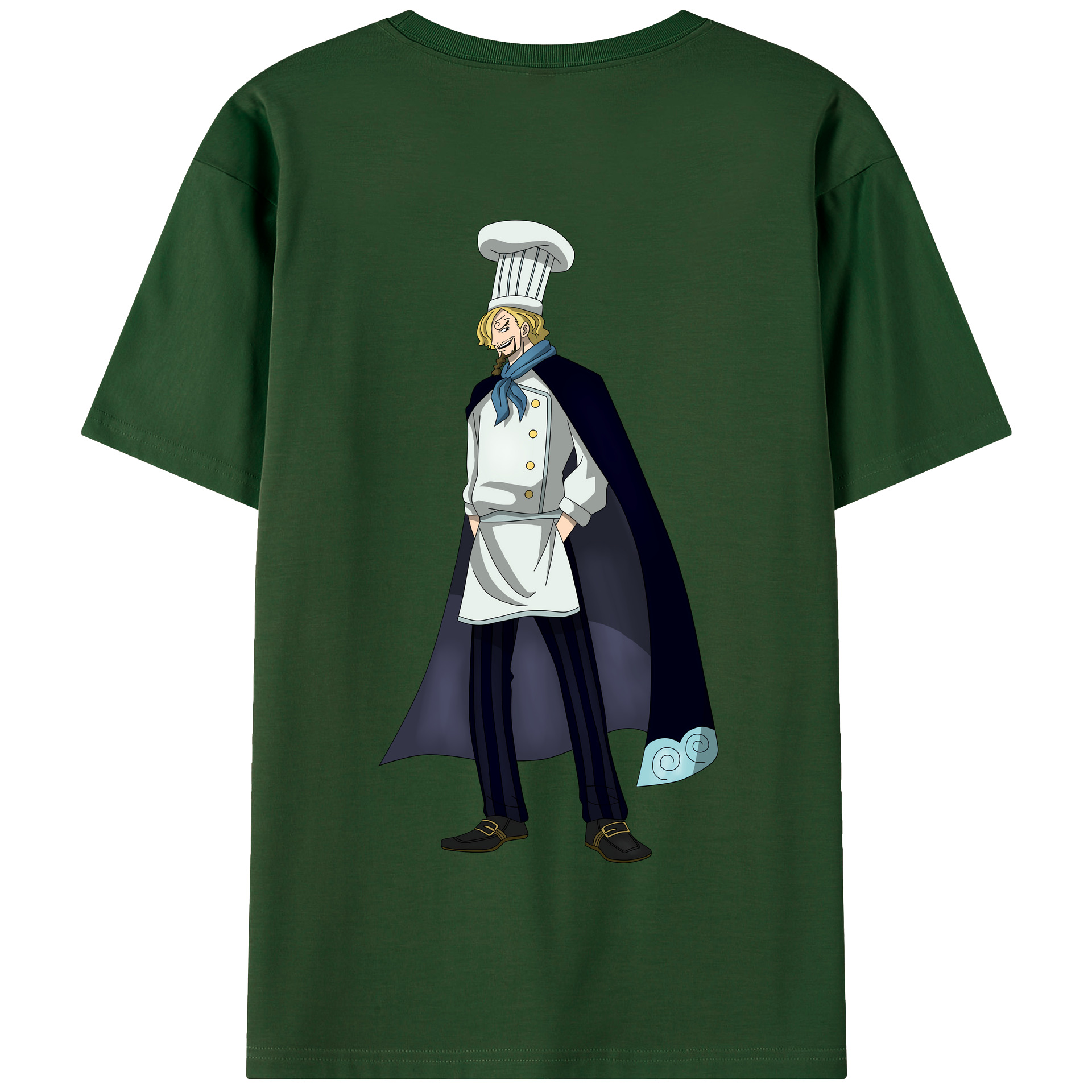 ワンピース サンジ ONE PIECE Sanji 綿100％半袖Tシャツ（背面プリント）